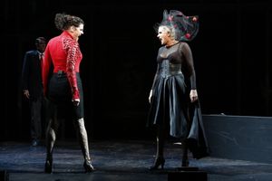 KATE SHINDLE as Asrun and CADY HUFFMAN as Manuela Photo