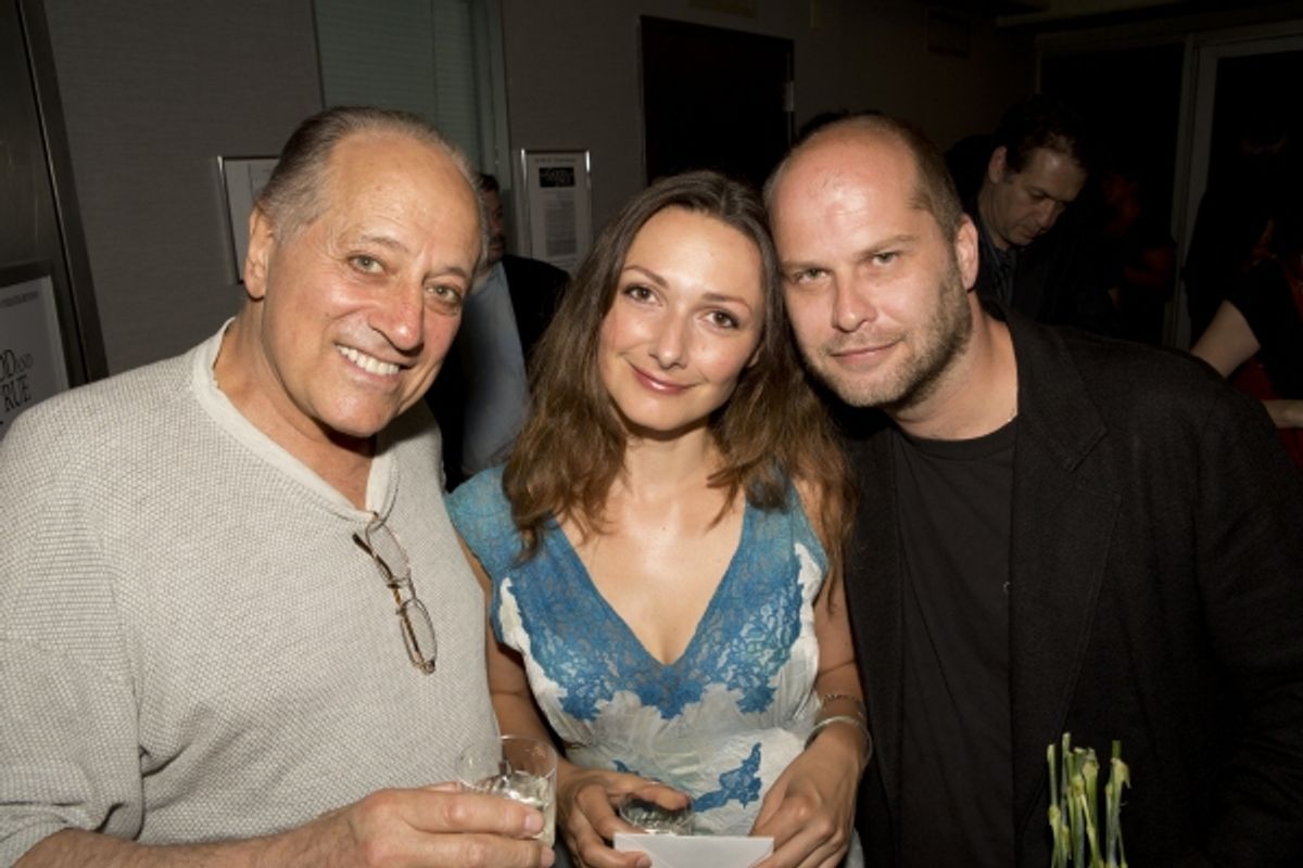 Saul Reichlin (stars as Milos Dobry), Isobel Pravda (stars as Hana Pravda), director and co-author Daniel Hrbek at 