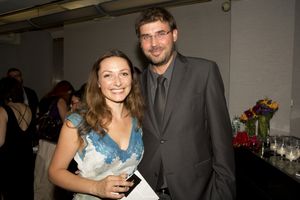 The real-life grandchildren of the survivors â€â€" Isobel Pravda (granddaughter of Hana Pravda), Petr Papousek (grandson of Milos Dobry) @ BroadwayWorld The real-life grandchildren of the survivors â€â€" Isobel Pravda (grandd Photo