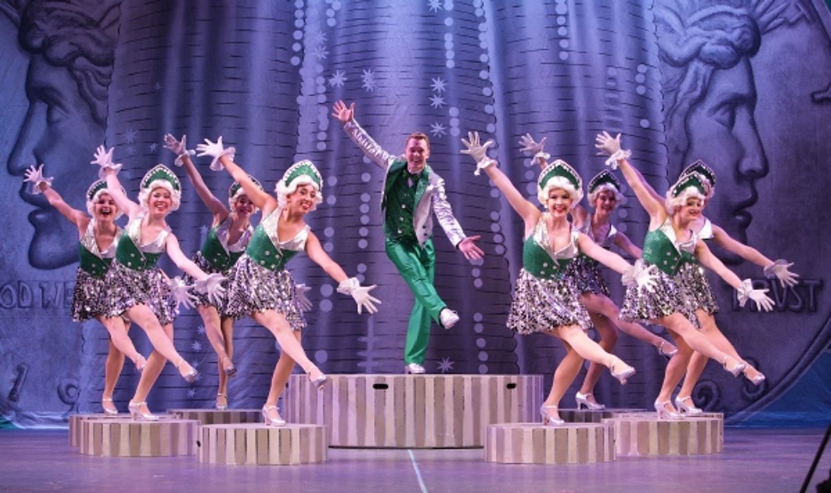 Billy Lawlor (Shonn Wiley) leads the tapping ladies in Ã¢â‚¬Å“WeÃ¢â‚¬â„¢re in the Money'' at 