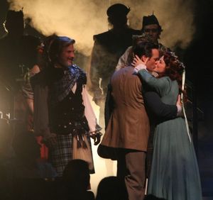 Robert J. Townsend (Tommy Albright), Jennifer Hope Wills (Fiona MacLaren) and cast  Photo