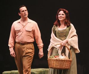 Robert J. Townsend (Tommy Albright) and Jennifer Hope Wills (Fiona MacLaren)  Photo