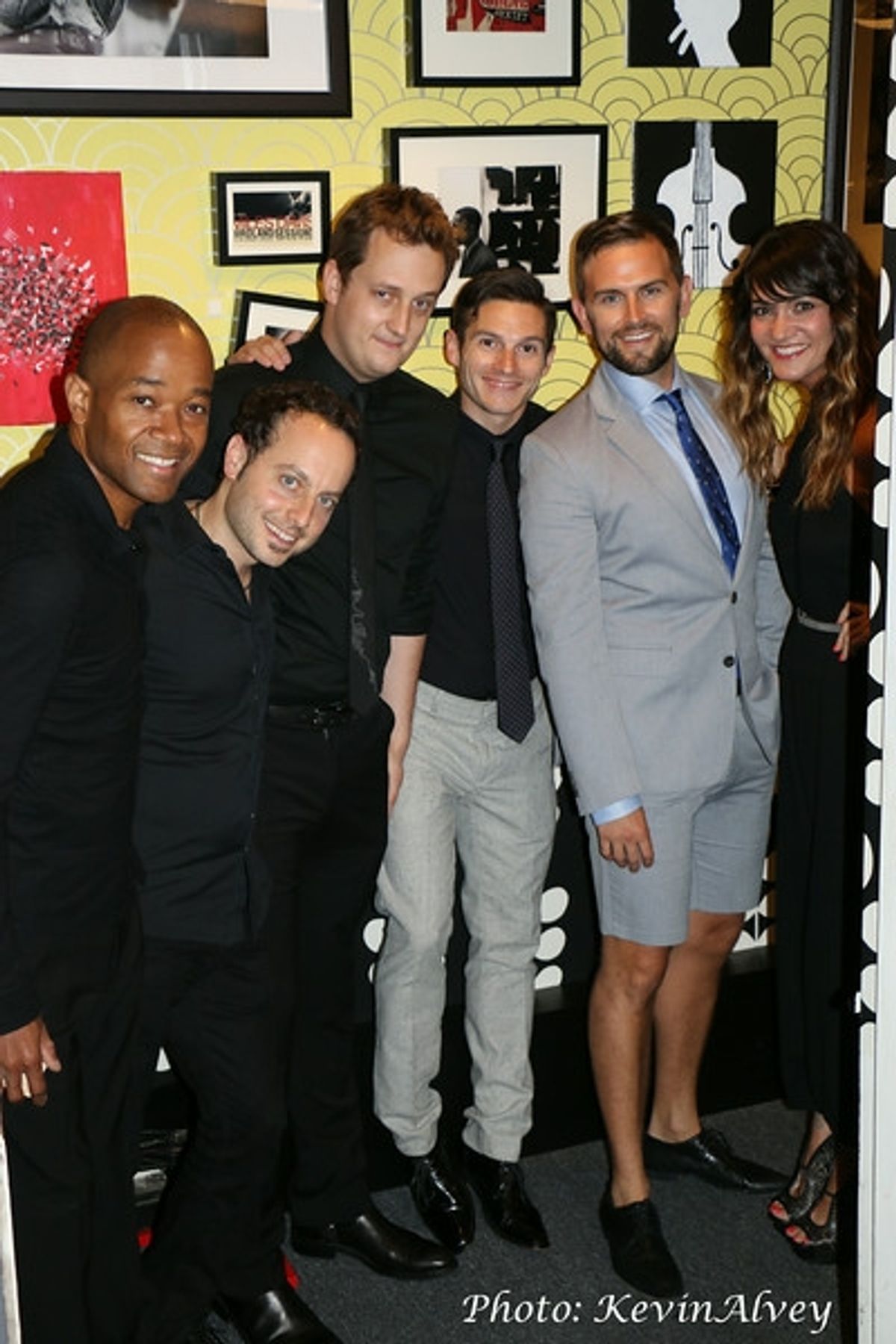 Greg Riley, Adam Fischel, Brian Holtz, Jesse Vargas, Daniel Reichard and Amy Conolly at 