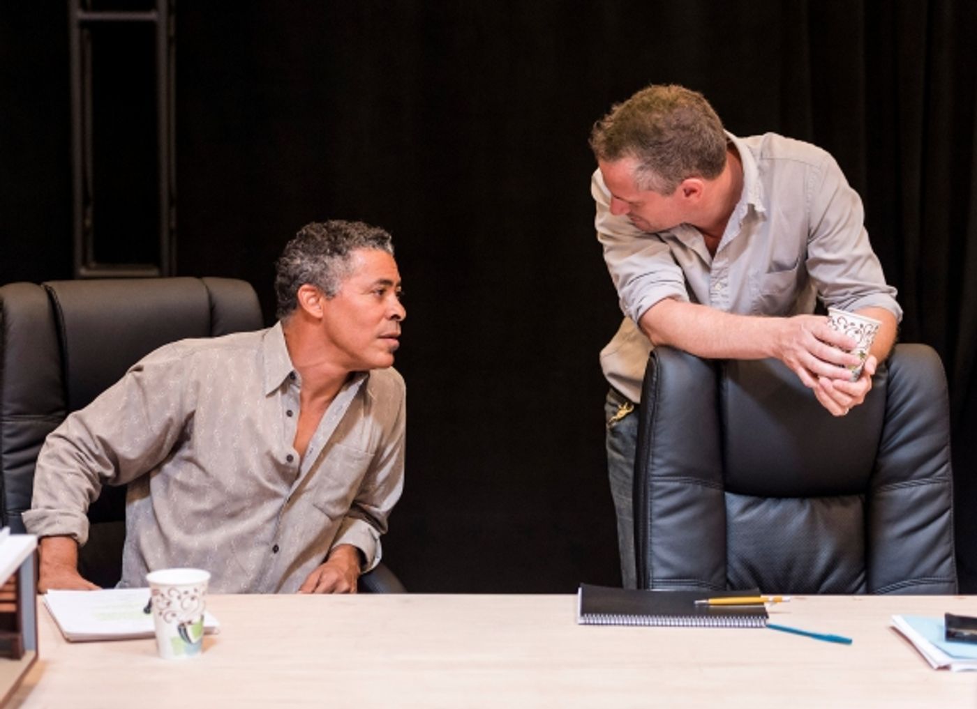 Photo Flash: In Rehearsal with David Mamet and the Cast of CTG's RACE  Image