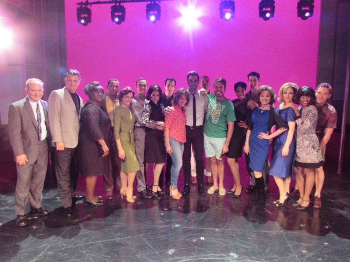 Perez Hilton and cast at 