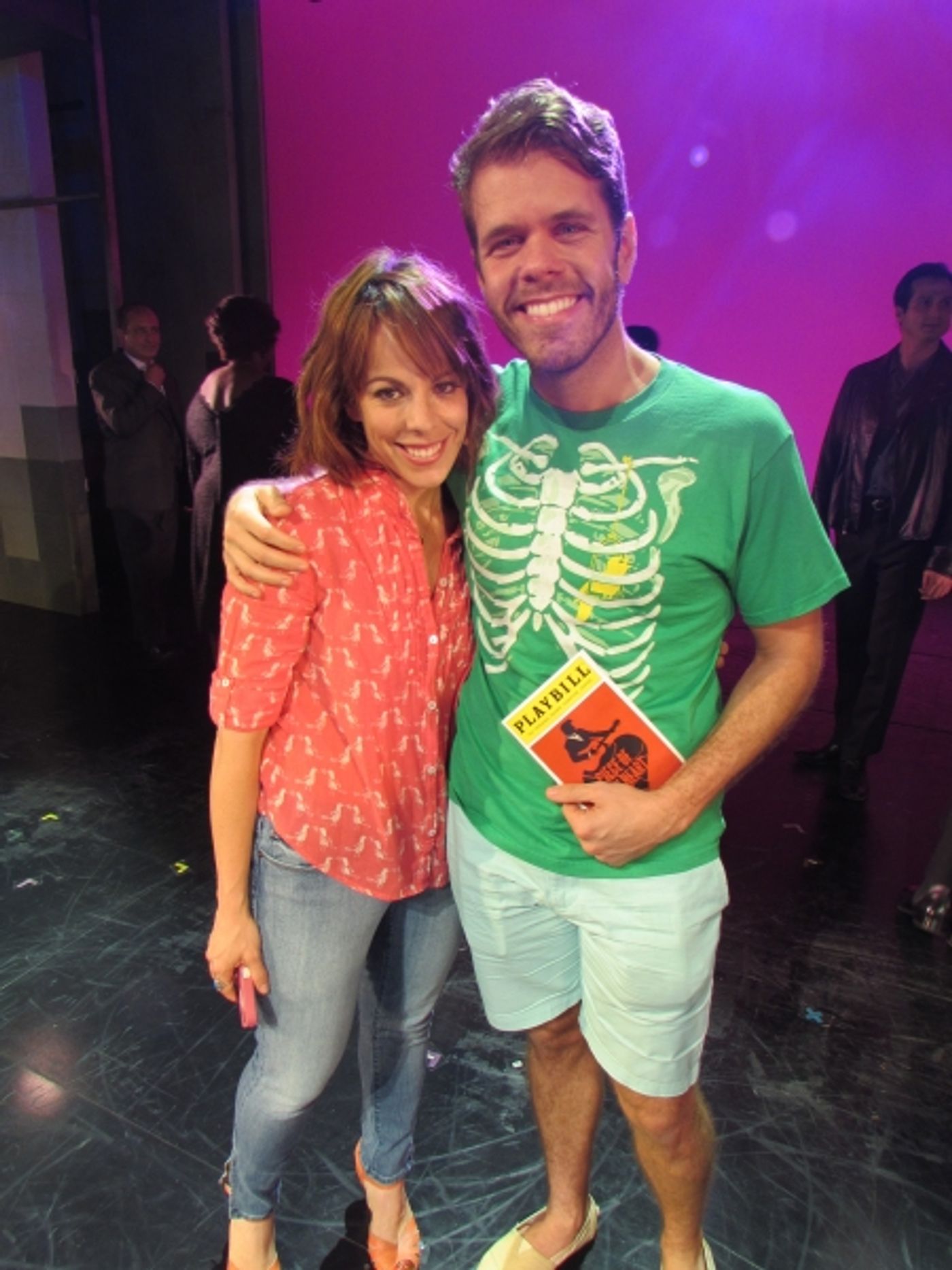 Photo Flash: Perez Hilton Visits Cast of PIECE OF MY HEART  Image