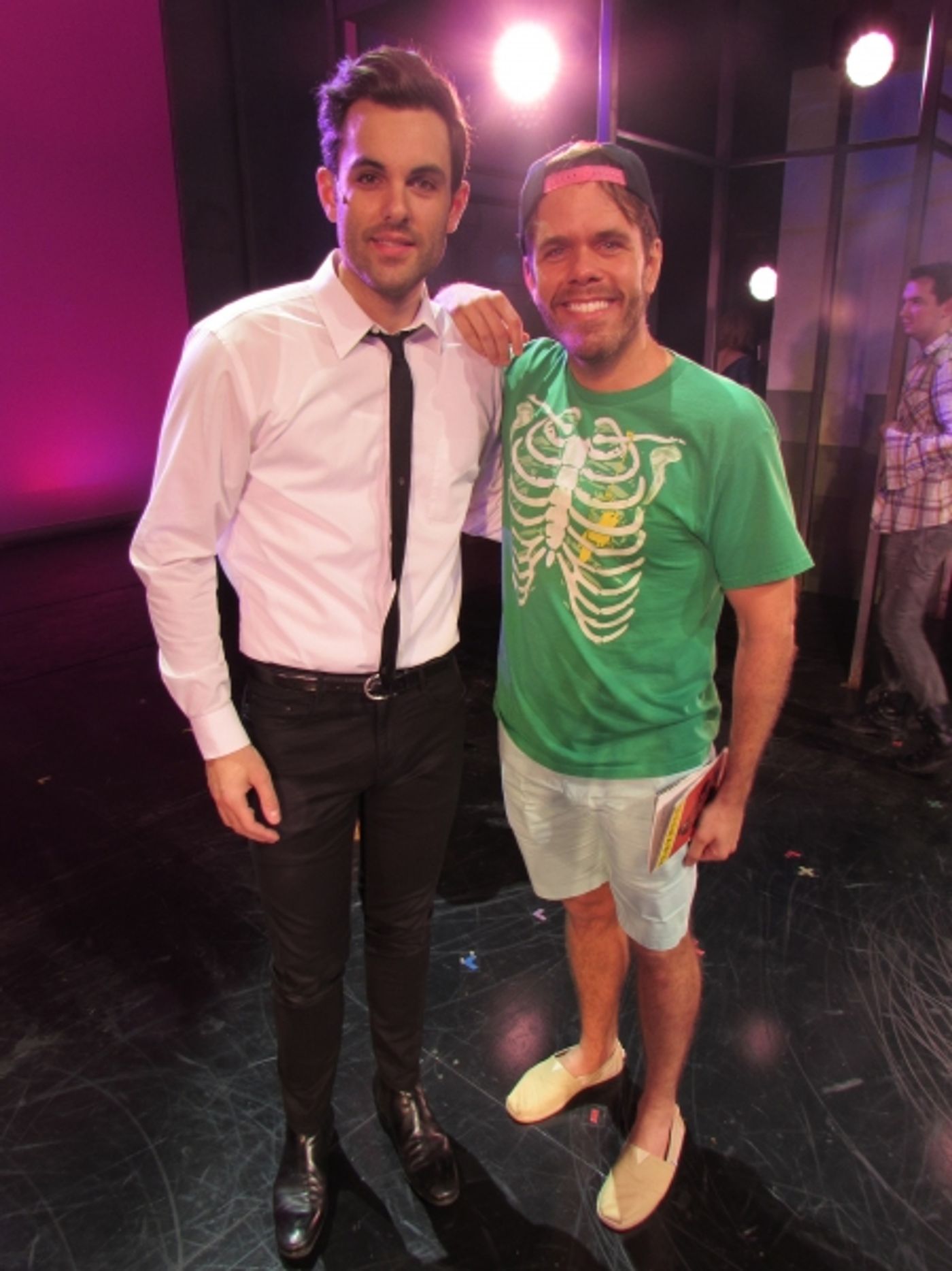 Photo Flash: Perez Hilton Visits Cast of PIECE OF MY HEART  Image