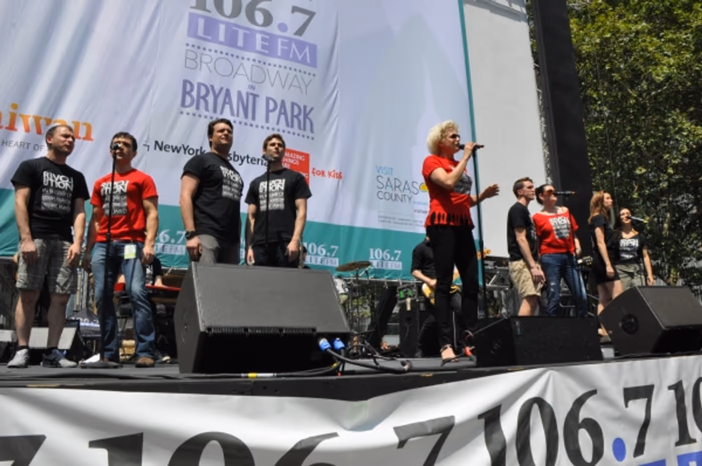 Photo Coverage: Casts of JERSEY BOYS, CABARET and More Visit BROADWAY IN BRYANT PARK! Image