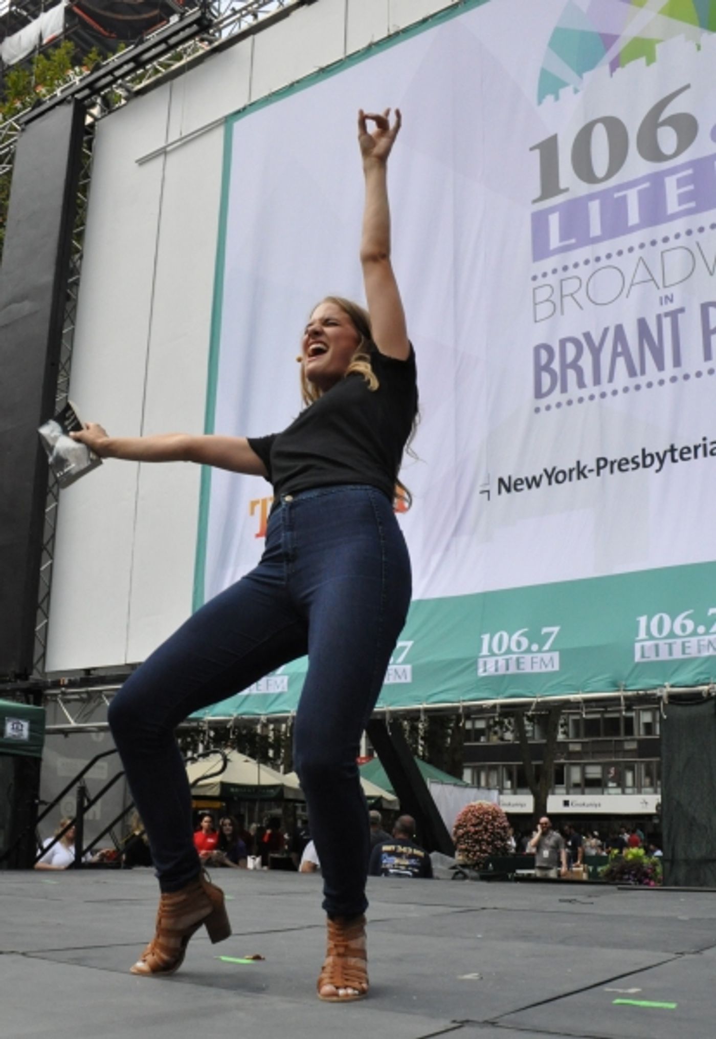 Photo Coverage: Casts of JERSEY BOYS, CABARET and More Visit BROADWAY IN BRYANT PARK! Image