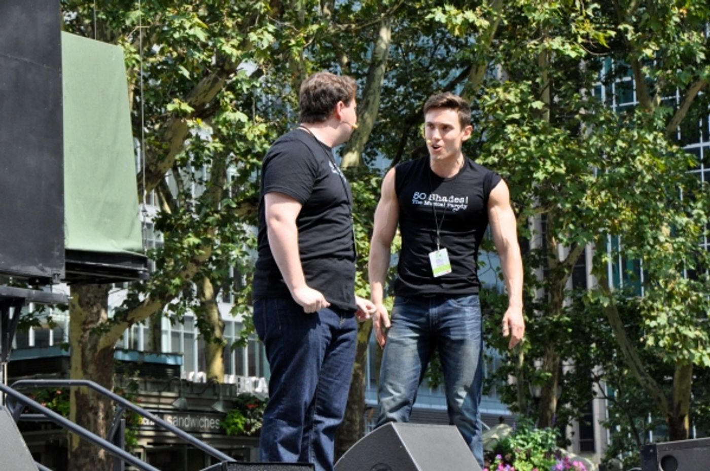 Photo Coverage: Casts of JERSEY BOYS, CABARET and More Visit BROADWAY IN BRYANT PARK! Image