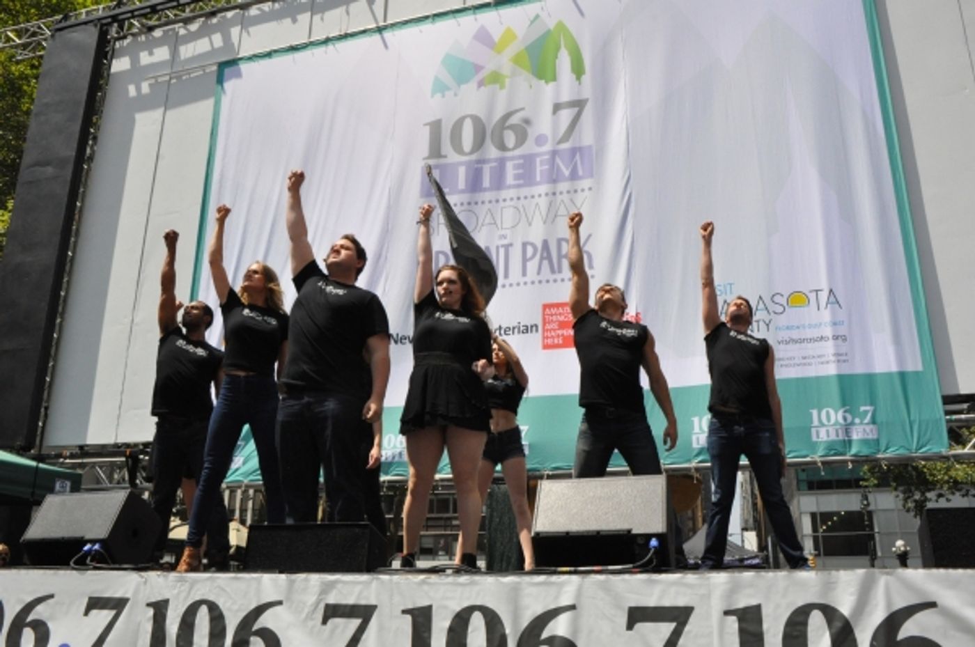 Photo Coverage: Casts of JERSEY BOYS, CABARET and More Visit BROADWAY IN BRYANT PARK! Image