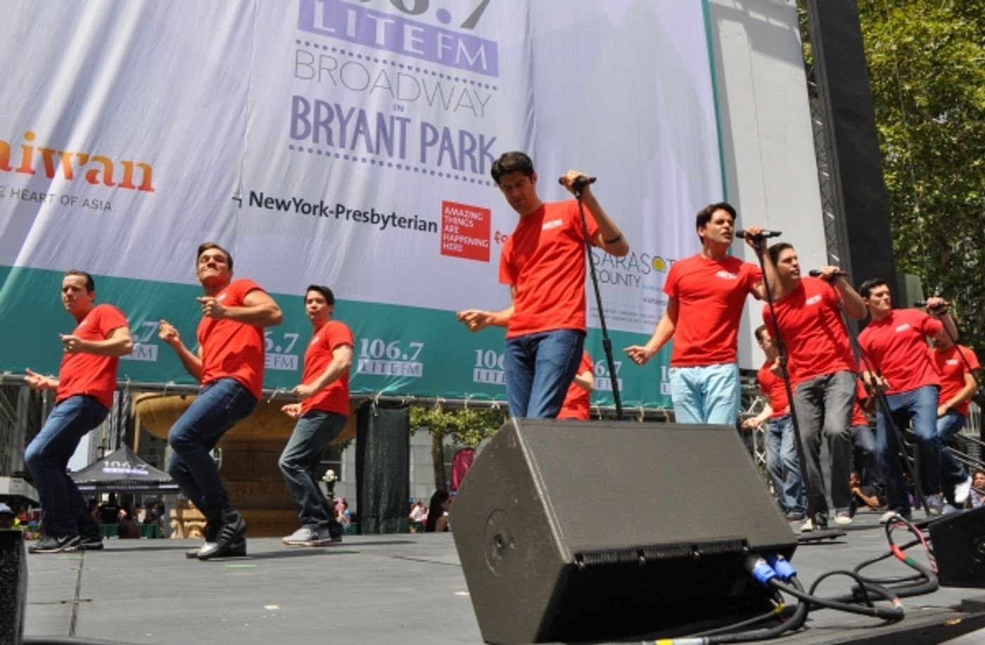 Photo Coverage: Casts of JERSEY BOYS, CABARET and More Visit BROADWAY IN BRYANT PARK! Image