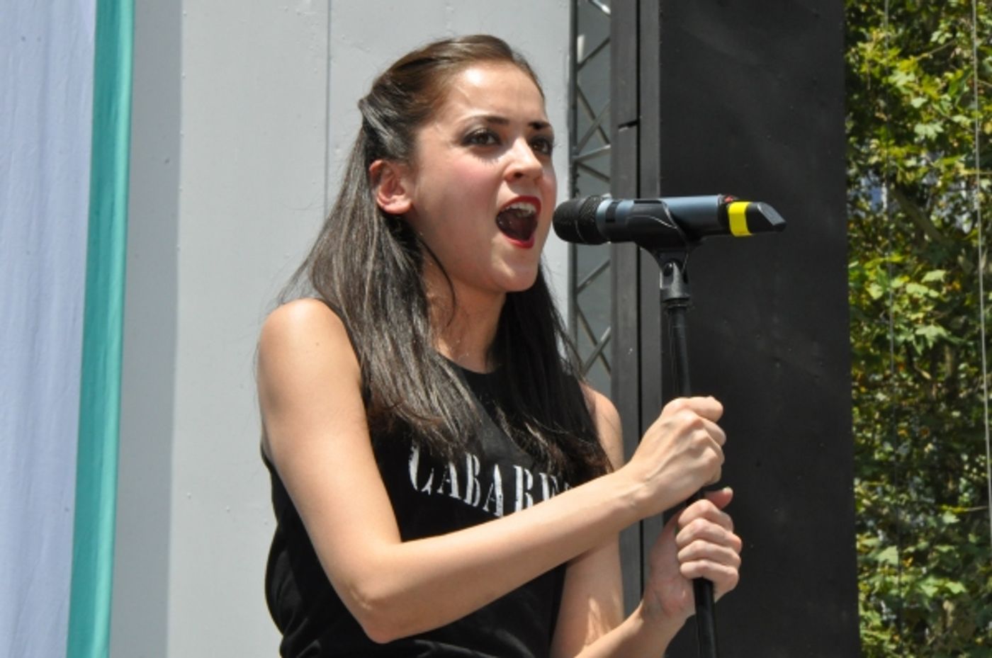 Photo Coverage: Casts of JERSEY BOYS, CABARET and More Visit BROADWAY IN BRYANT PARK! Image
