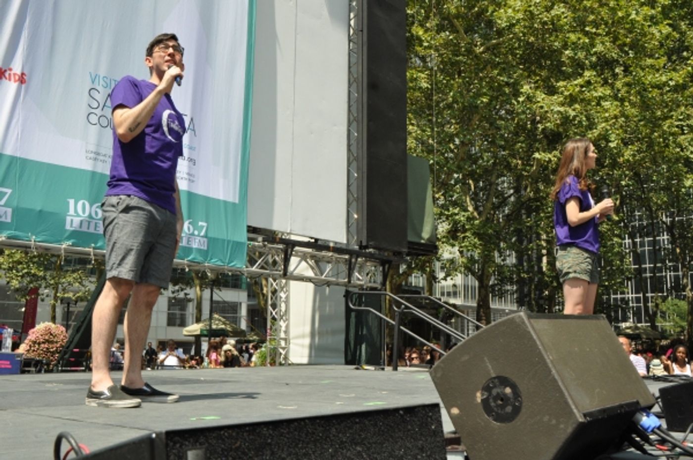 Photo Coverage: Casts of JERSEY BOYS, CABARET and More Visit BROADWAY IN BRYANT PARK! Image