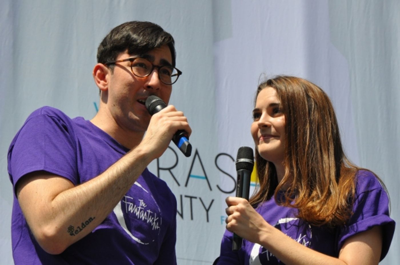 Photo Coverage: Casts of JERSEY BOYS, CABARET and More Visit BROADWAY IN BRYANT PARK! Image