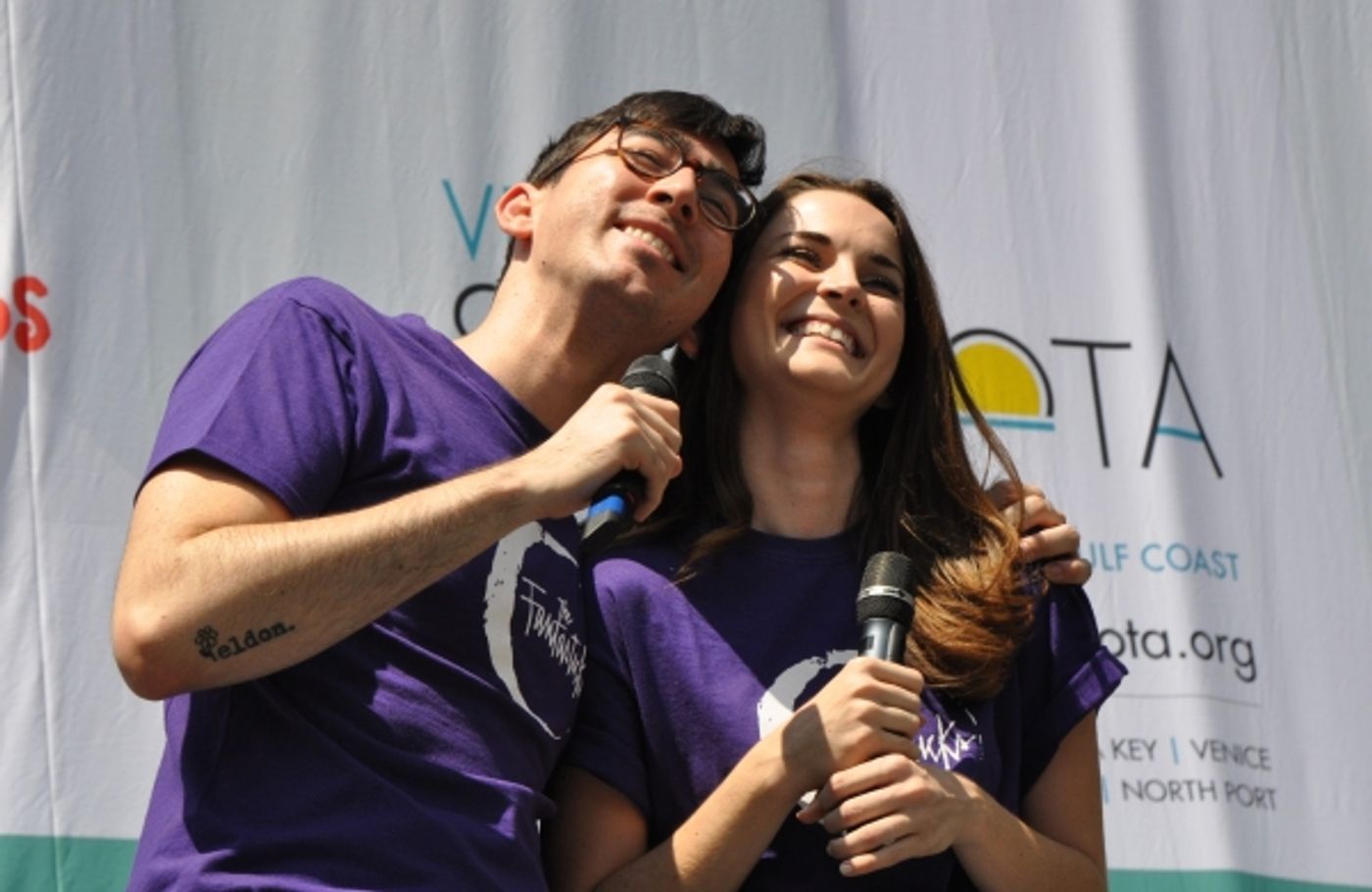 Photo Coverage: Casts of JERSEY BOYS, CABARET and More Visit BROADWAY IN BRYANT PARK! Image