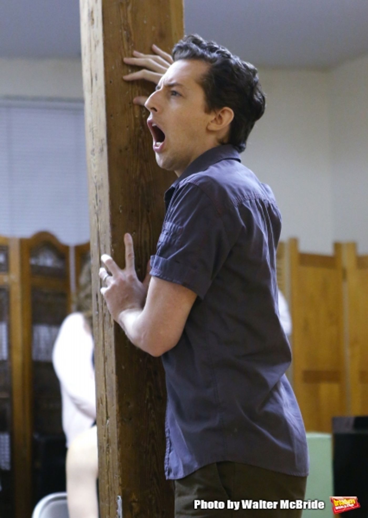 Photo Coverage: In Rehearsal with the Cast of RED EYE OF LOVE Image