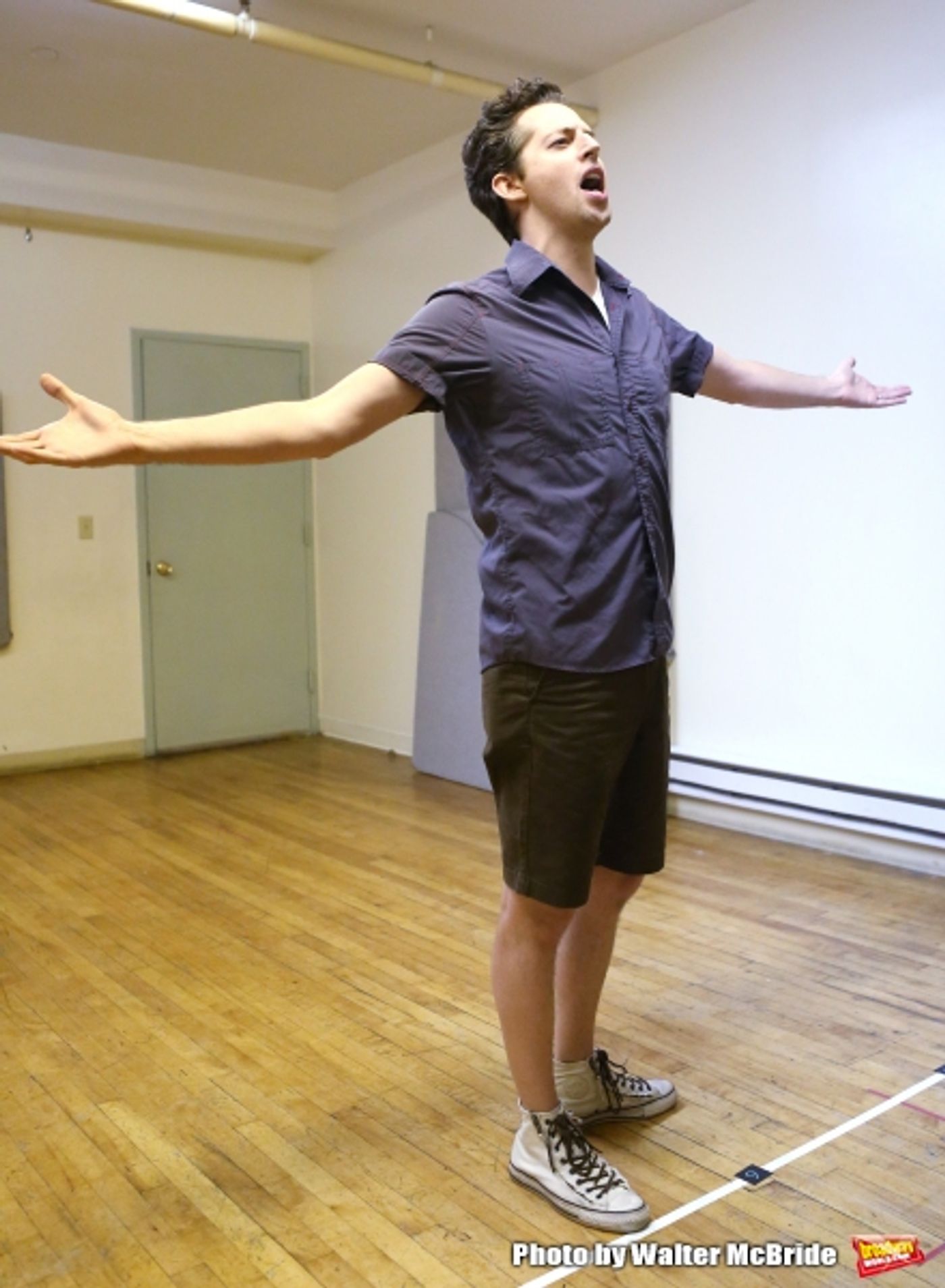 Photo Coverage: In Rehearsal with the Cast of RED EYE OF LOVE Image