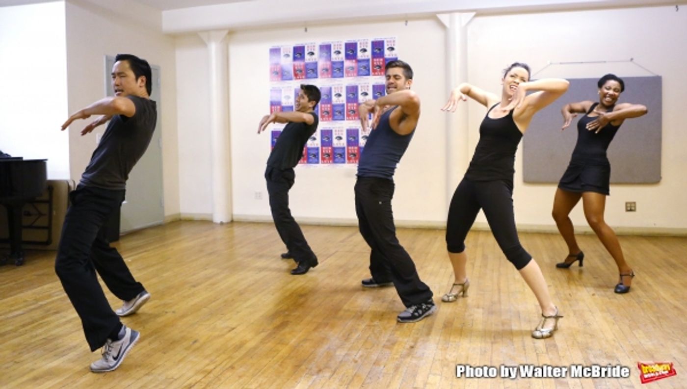 Photo Coverage: In Rehearsal with the Cast of RED EYE OF LOVE Image