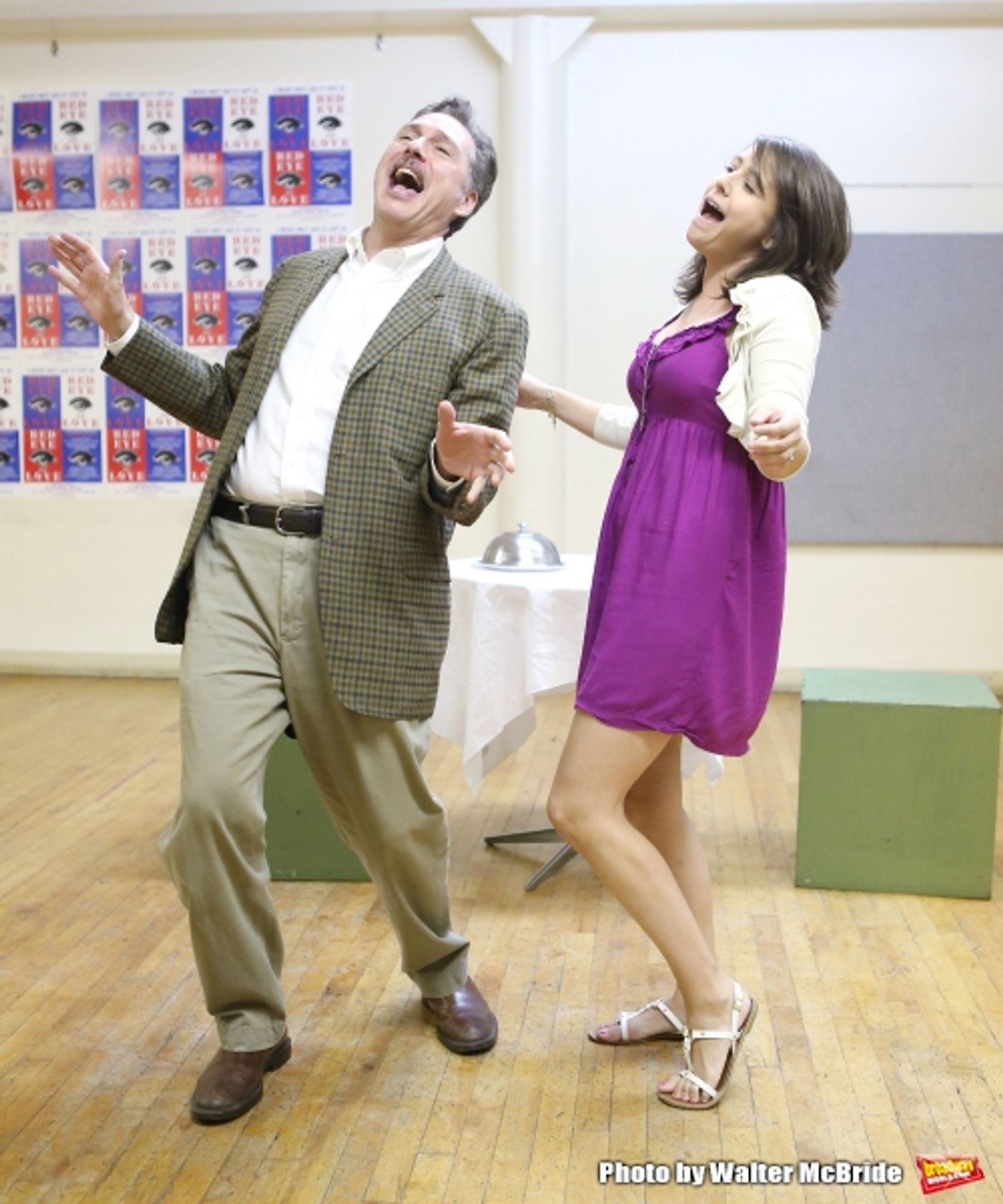 Photo Coverage: In Rehearsal with the Cast of RED EYE OF LOVE Image