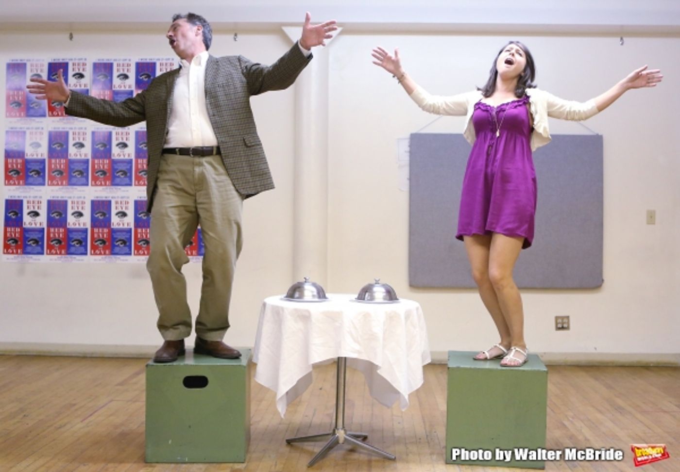 Photo Coverage: In Rehearsal with the Cast of RED EYE OF LOVE Image