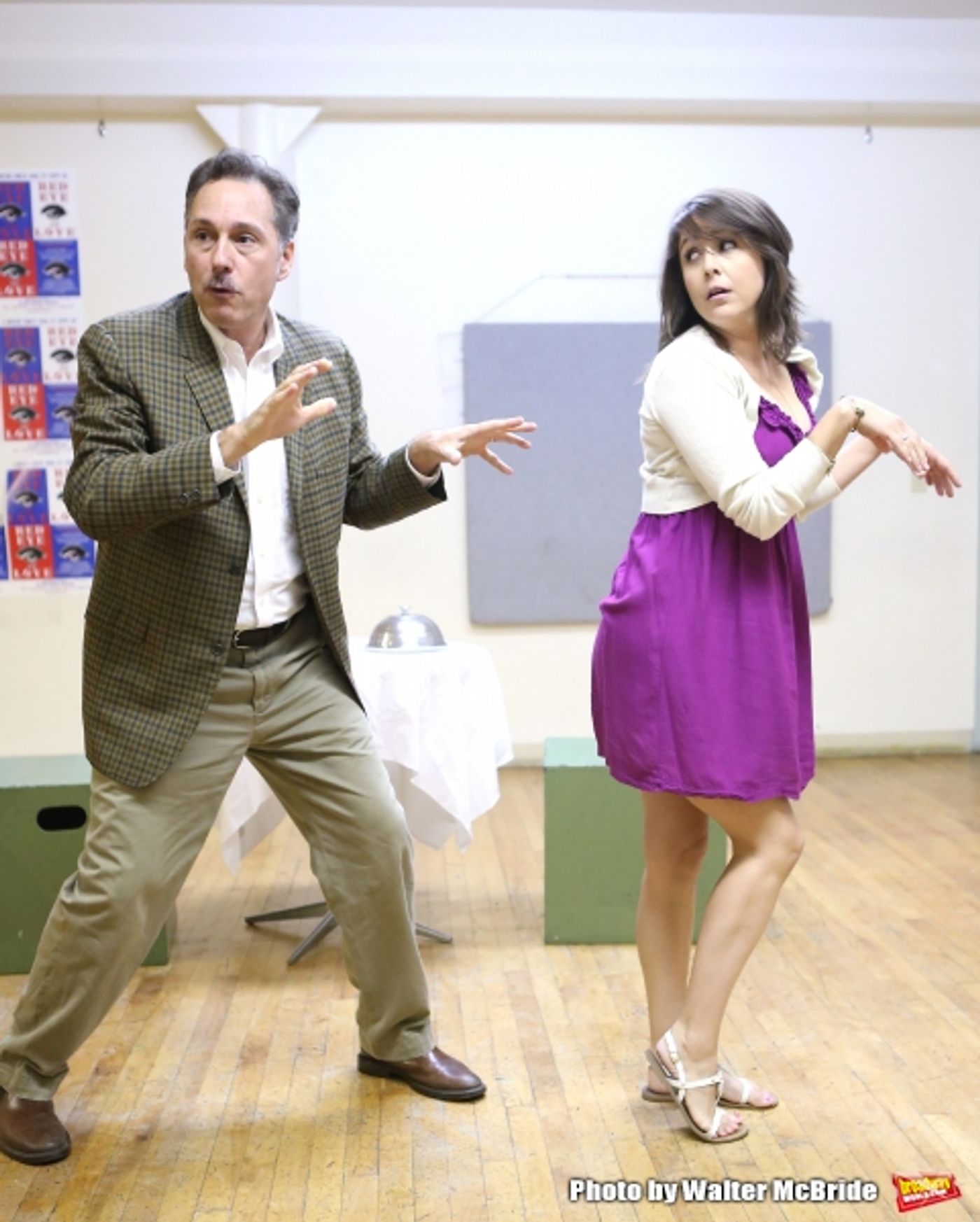 Photo Coverage: In Rehearsal with the Cast of RED EYE OF LOVE Image