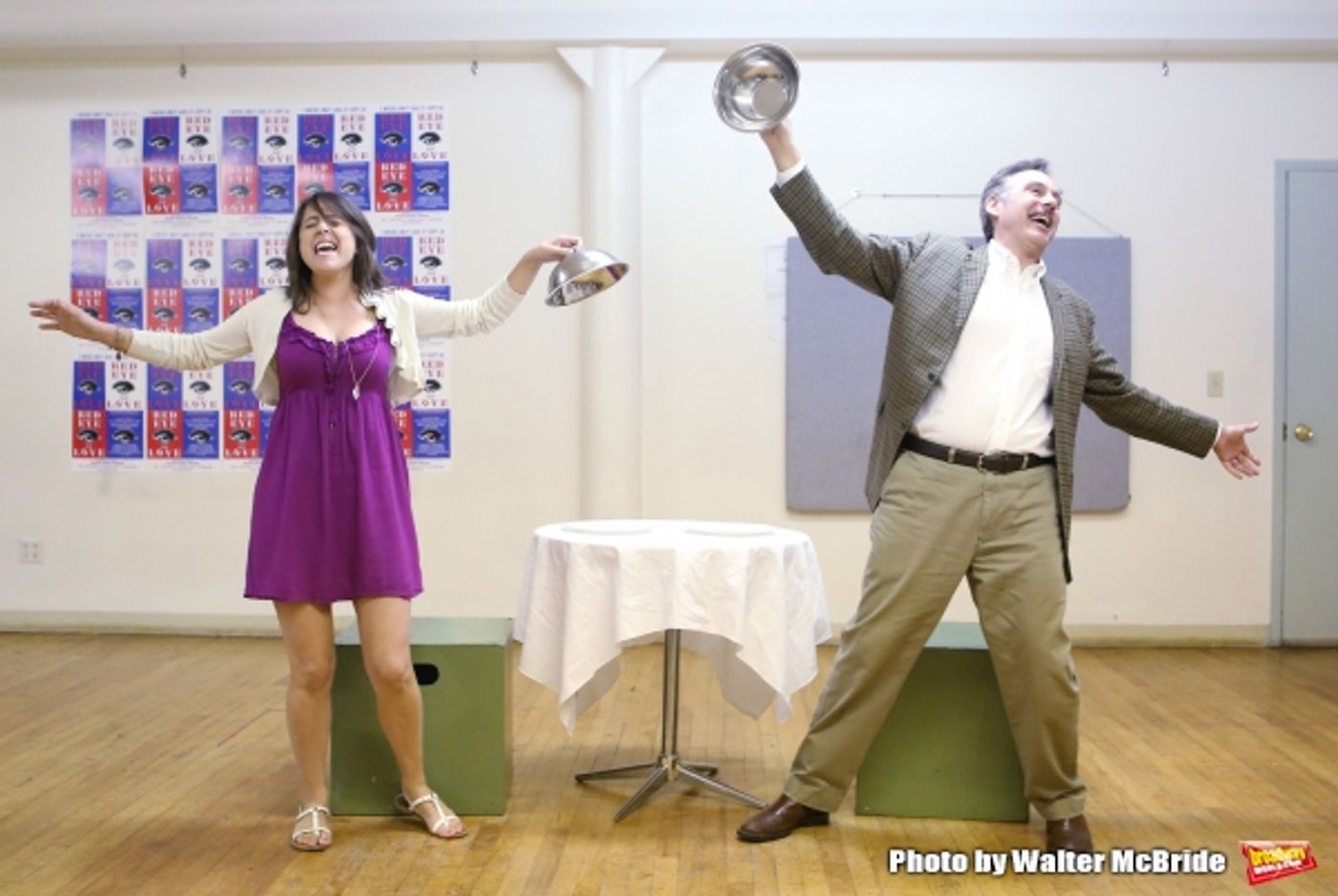Photo Coverage: In Rehearsal with the Cast of RED EYE OF LOVE Image