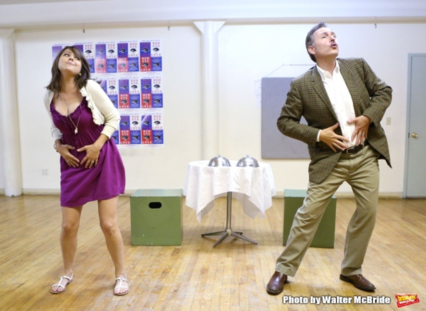 Photo Coverage: In Rehearsal with the Cast of RED EYE OF LOVE Image