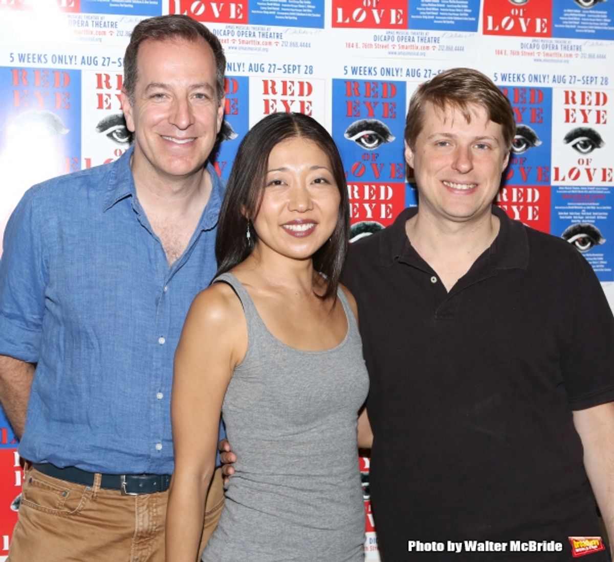 Director Ted Sperling, Co-Choreographer Lainie Sakakura and Composer Sam Davis  at 