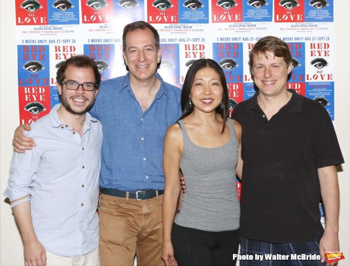 Music Director Greg Jarrett, Director Ted Sperling, Co-Choreographer Lainie Sakakura and Composer Sam Davis  at 