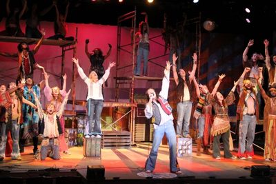 Melissa Cotton as Sheila, Jamey Grisham as Claude, and Kevin Robert White as Berger w Photo