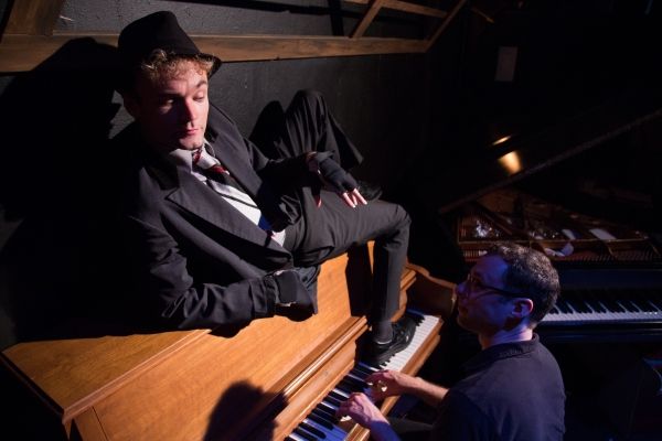 Kevin Webb as Cat, Music Director Nick Sula. Photo