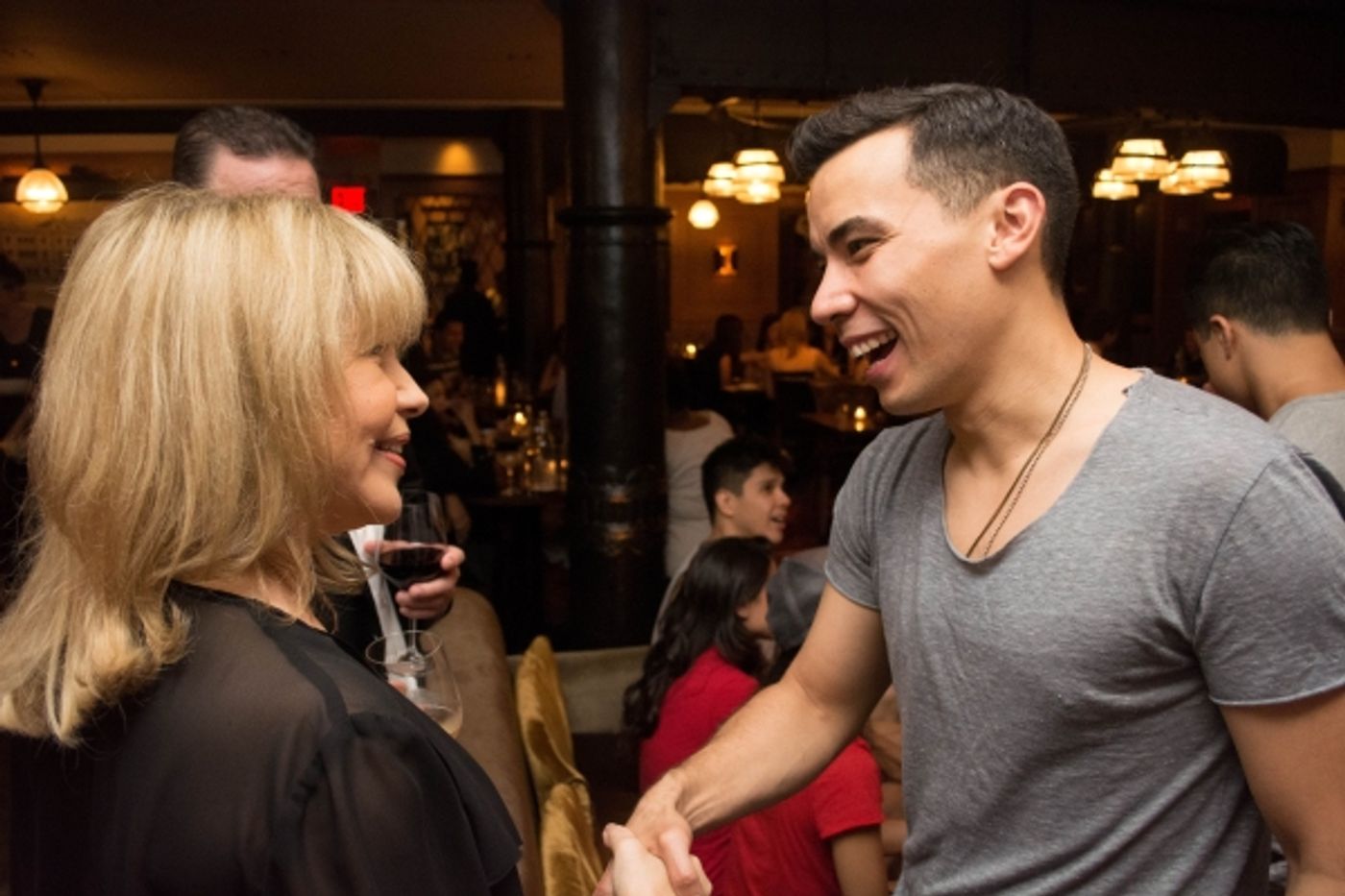 Photo Flash: Pia Zadora Visits HERE LIES LOVE!  Image