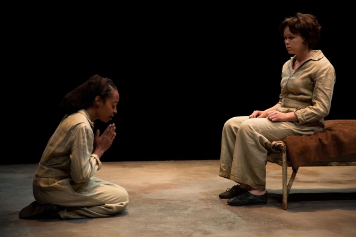 Trae Harris (Young Jamie) and Emily Skeggs (Young Dee) at 