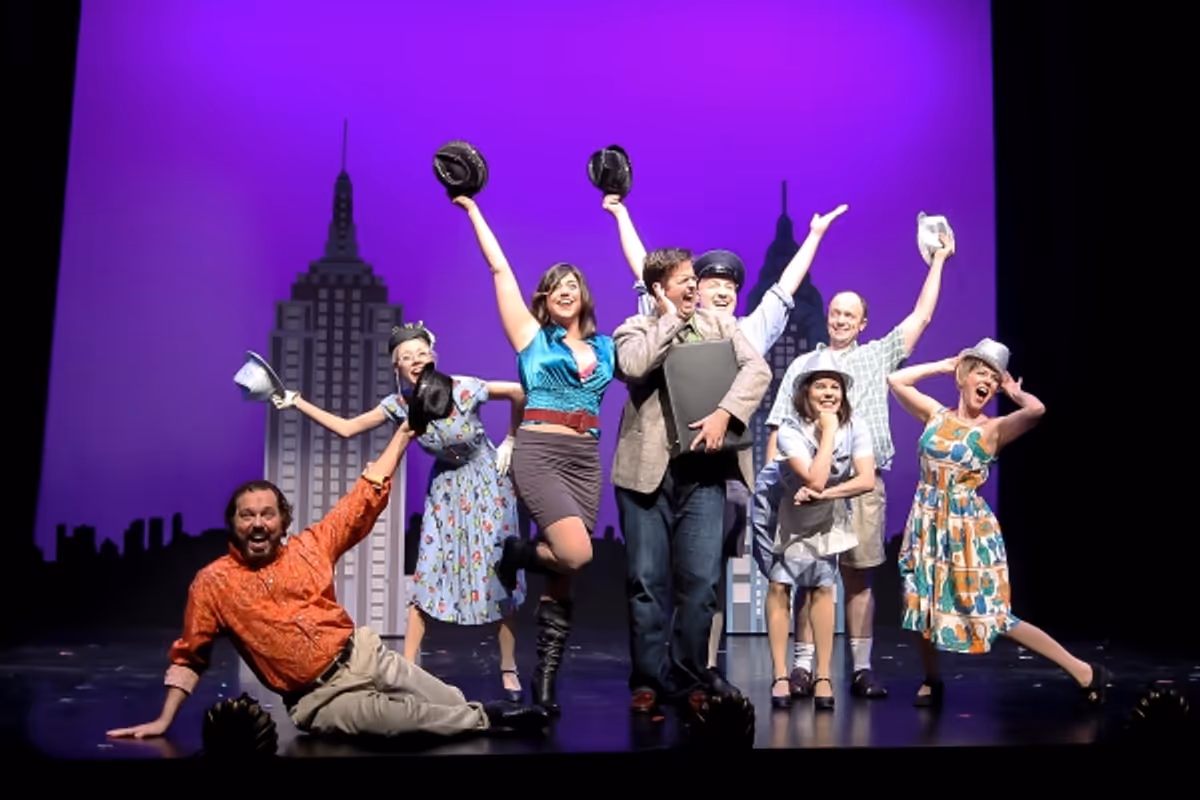 The Noteworthy LIfe of Howard Barnes. Erik Gratton (Haward Barnes) and Ensemble. at Inside Look at 14th Annual Village Originals Festival of New Musicals