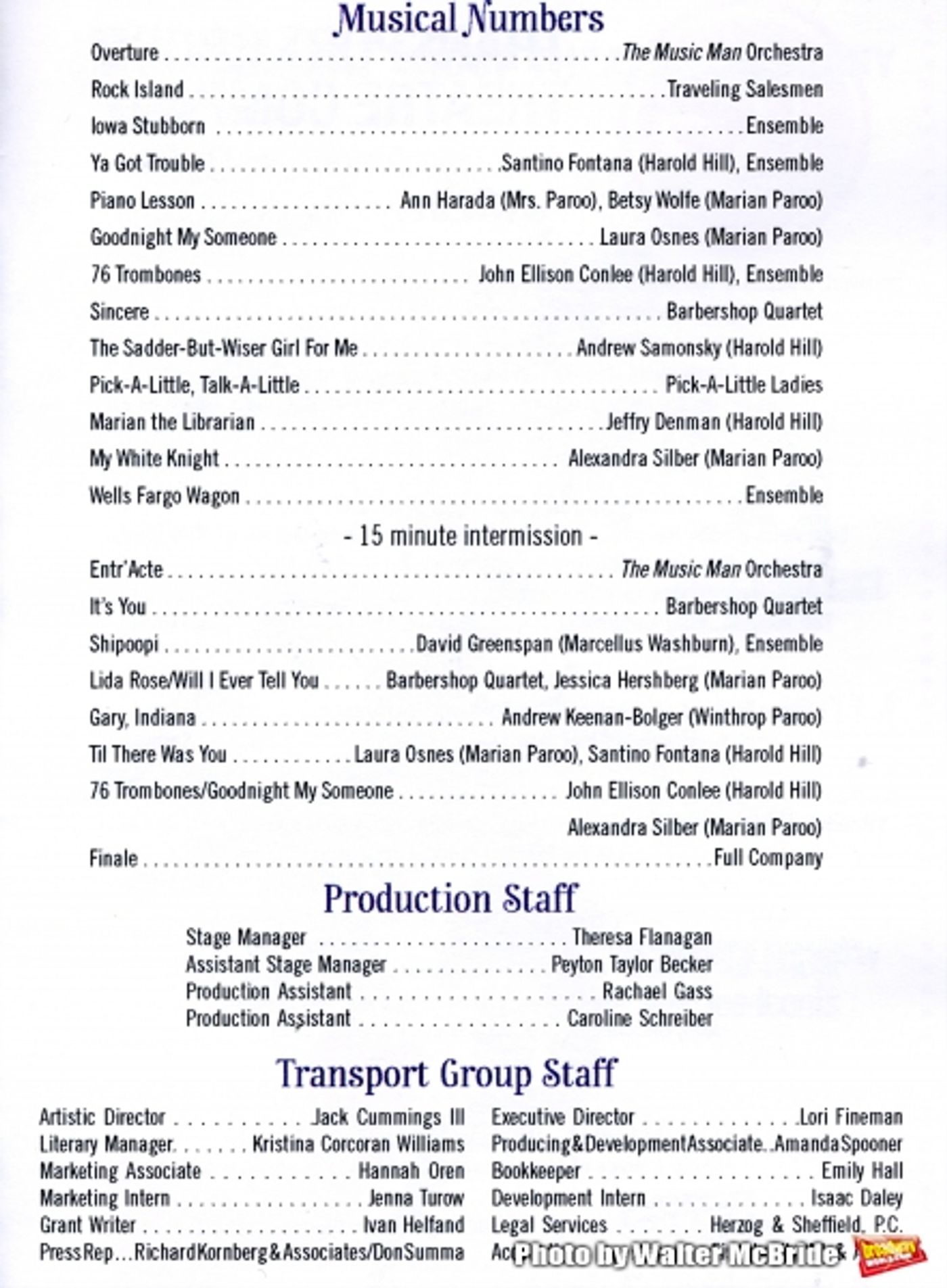 Photo Coverage: He's a What? Inside Transport Group's THE MUSIC MAN Concert with Laura Osnes, Santino Fontana, Betsy Wolfe & More!  Image