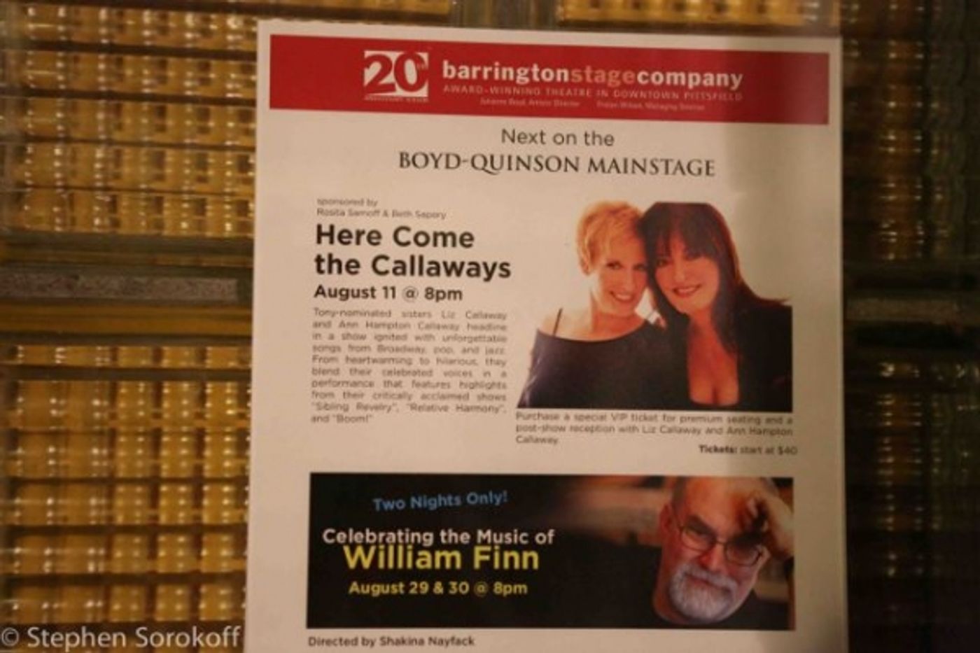 Photo Coverage: Ann Hampton Callaway and Liz Callaway Bring HERE COME THE CALLAWAYS to Barrington Stage Company Photo Coverage: Ann Hampton Callaway and Liz Callaway Bring HERE COME THE CALLAWAYS to Barrington Stage Company Image