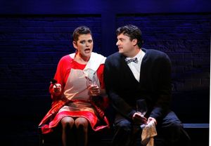 KATE SHINDLE as Asrun and BRAD NACHT as Stein Photo