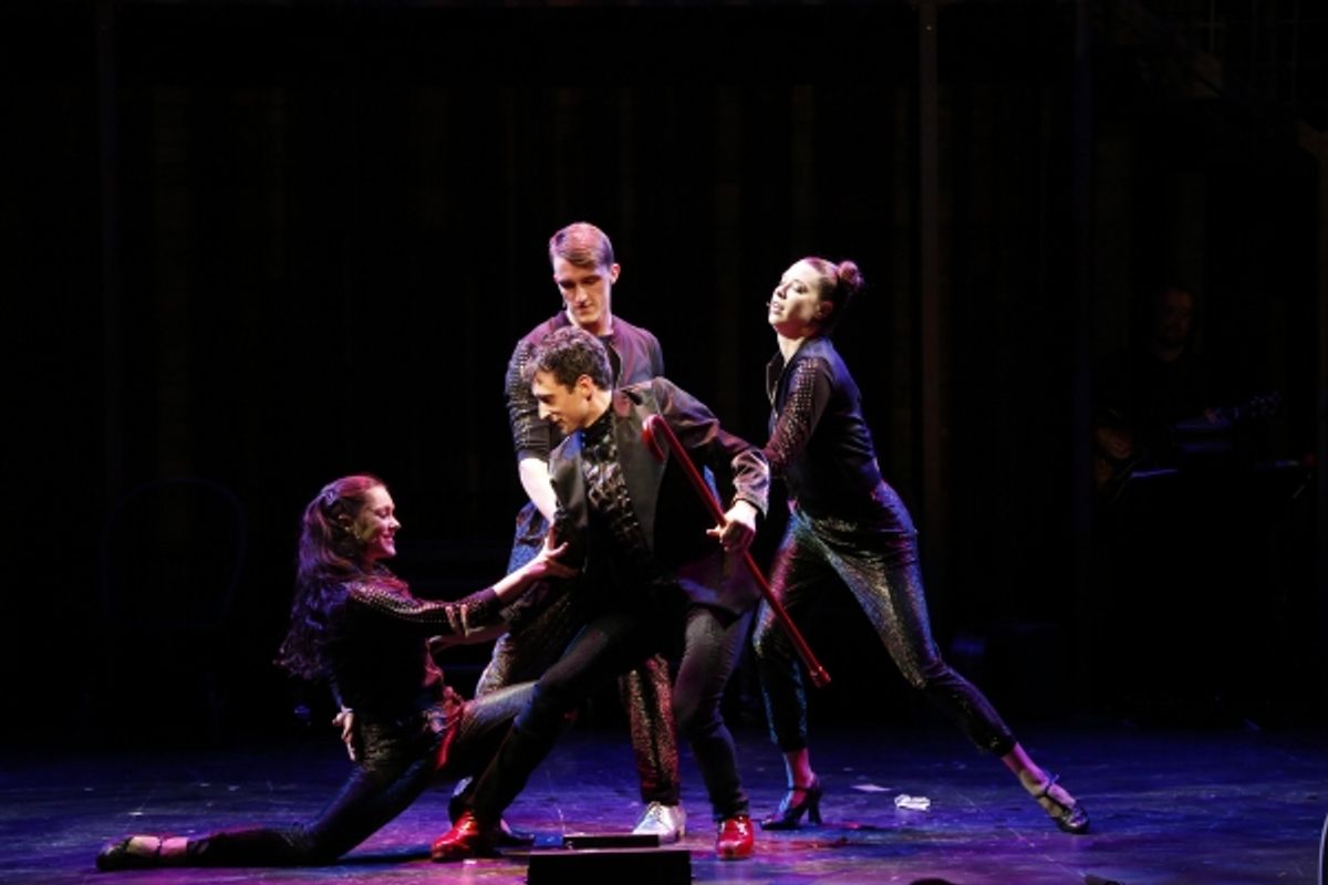 RICK FAUGNO (center) as Mandrake with L to R: KARLI DINARDO, ZACH COSSMAN and DANIELLE KELSEY at 