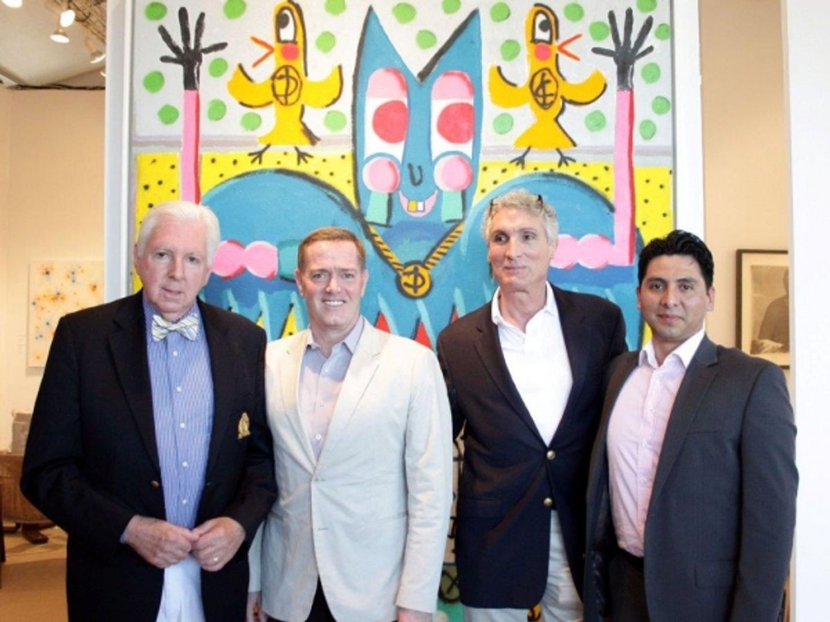 Artist James Fahnestock, Tom Fitzmaurice, Frederick Mayer, Roger Parades at Third Edition of Art Southampton Opens to Huge Success