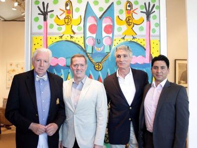Artist James Fahnestock, Tom Fitzmaurice, Frederick Mayer, Roger Parades Photo