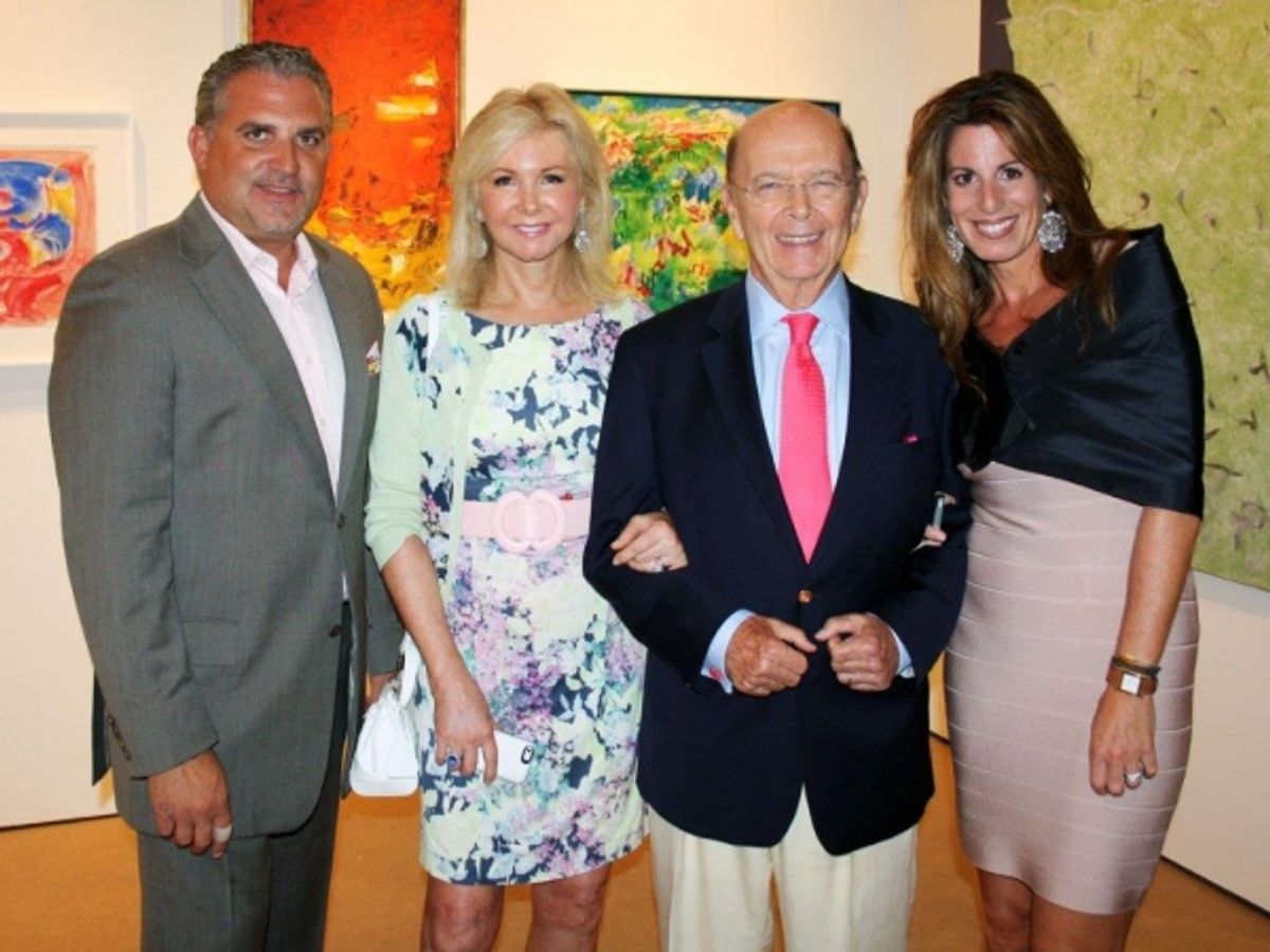 Nick Korniloff, Hilary and Wilbur Ross, Pamela Cohen at Third Edition of Art Southampton Opens to Huge Success