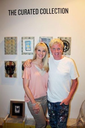 Sara Herbert-Galloway with artist Peter Tunney, from whom she recently commissioned a Photo