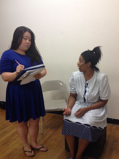 Somie Pak as The Nurse with Suzanne Froix as Billie Holiday. Photo