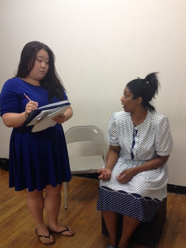 Somie Pak as The Nurse with Suzanne Froix as Billie Holiday. Photo