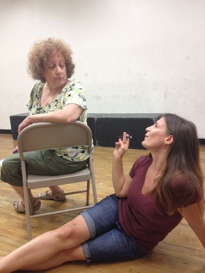 Laurie Sammeth as Dorothy Parker and Kristen Gehling as Tallulah Bankhead. Photo