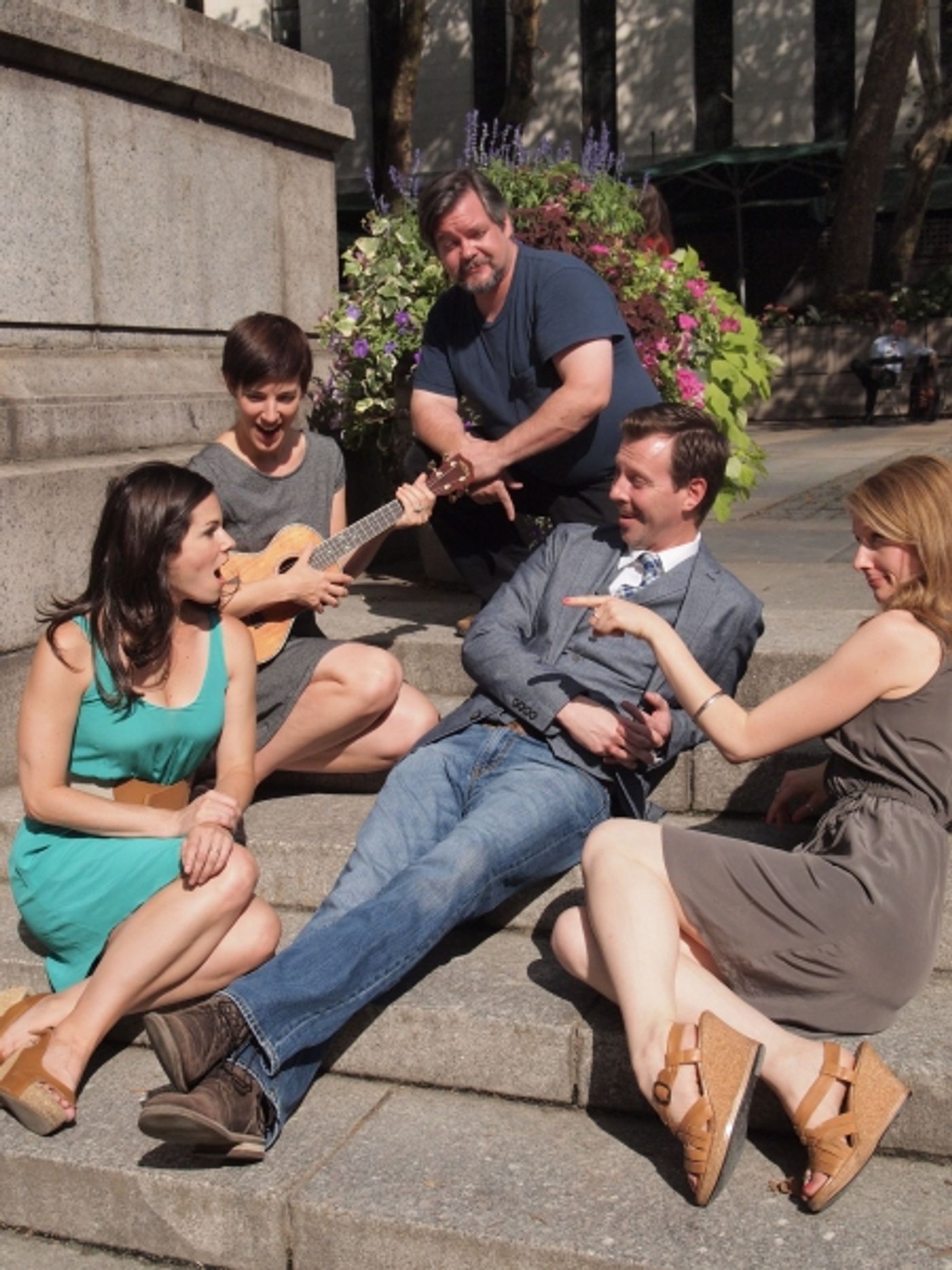 Photo Flash: In Rehearsal with Boomerang Theatre's LOVE'S LABOUR'S LOST in Bryant Park  Image