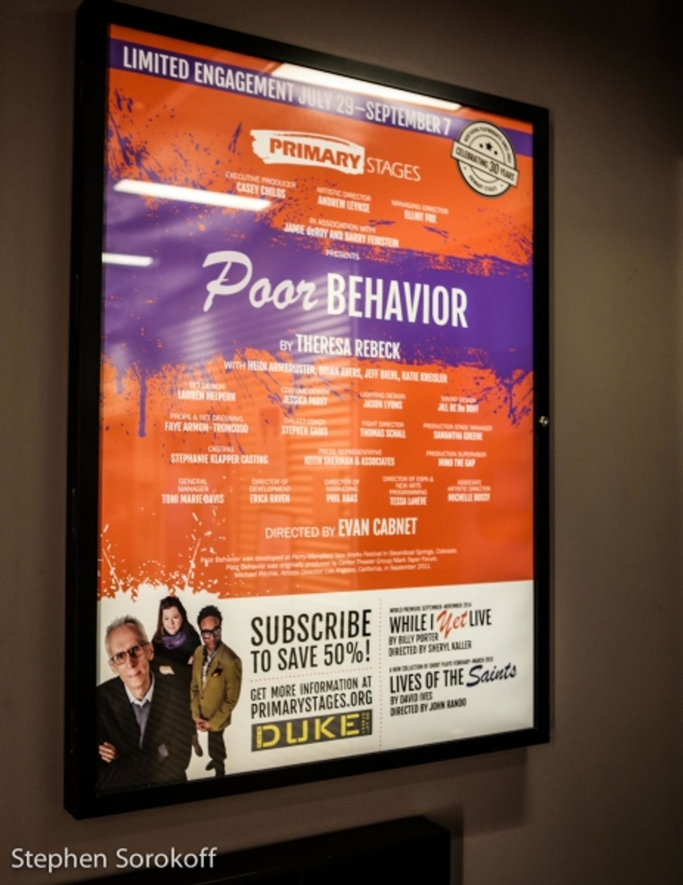 Photo Coverage: Inside Opening Night of Primary Stages' POOR BEHAVIOR  Image