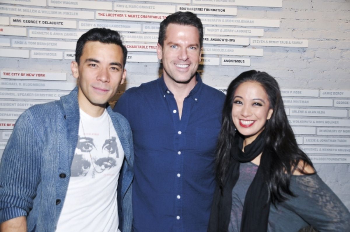 Conrad Ricamora, Thomas Roberts, Jaygee Macapugay at 