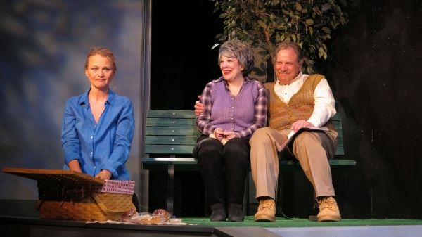 Alexis (Celia Schaefer) imagines picknicking with her parents (Gillien Goll and Bob A Photo